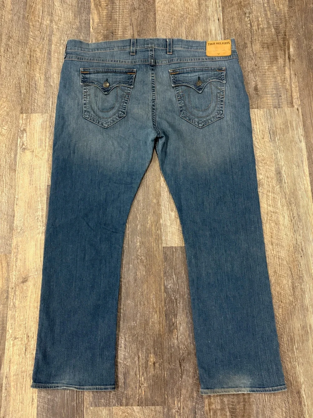 True Religion Ricky Relaxed Straight Jeans Size 48 Made in USA Horseshoe